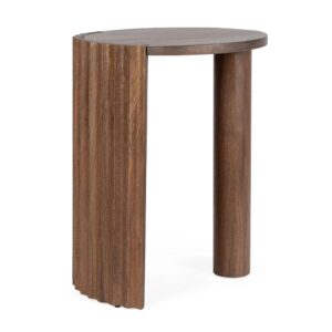 Bolzano Opale Stolik kawowy Ø50 – elegancki design, brązowy, drewno