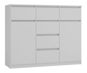 Nowoczesna komoda, Malwa, 120x40x100 cm, biały