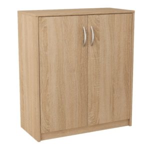 Komoda dwudrzwiowa, Classic, 74x35x85 cm, dąb sonoma, mat