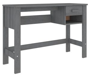 Ciemnoszare biurko z drewna sosnowego – Class