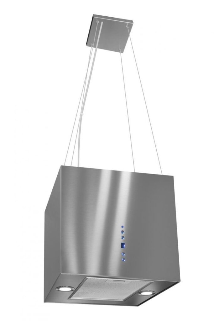 Toflesz OK-4 MINI SANDY 40CM INOX okap wyspowy, 850m3/h, stal nierdzewna