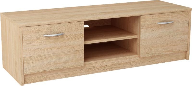Szafka pod telewizor, stolik, Classic, 120x41x36 cm, dąb sonoma, mat