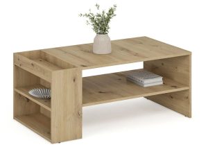 Prostokątna ława dąb artisan N4-H39