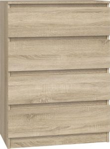 Komoda do sypialni, salonu, M4, 70x40x97 cm, dąb sonoma