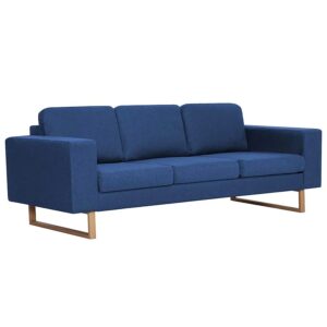 Granatowa elegancka trzyosobowa sofa F8-C69 – wysoka jakość, komfort, nowoczesny design