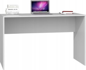 Biurko do pokoju – nowoczesna konstrukcja, biel, 120x50x76 cm, płyta laminowana