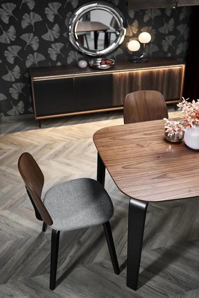 Prostokątny fornirowany stół w stylu retro – Berx 3X