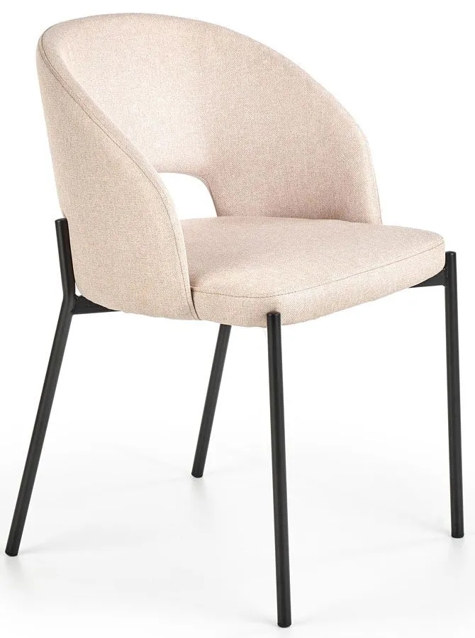 Beżowe krzesło tapicerowane – Ukrex