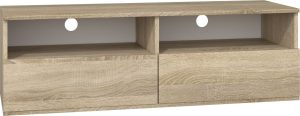 Szafka pod telewizor, stolik rtv, rumba, 120x40x38 cm, dąb sonoma