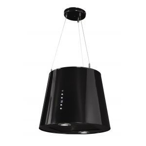 Toflesz OK-4 ODYSSEY – okap wyspowy na linkach, 40 cm, czarny mat, stal malowana proszkowo