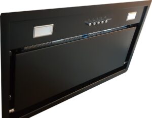 FALMEC Built-In Max 50 – wyciąg szczelinowy, 600 m3/h, czarny, stal lakierowana