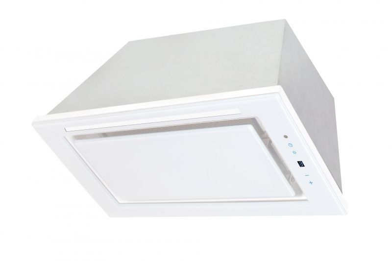 TOFLESZ LINEA GLASS BIAŁY OKAP DO ZABUDOWY 60 cm – wydajny, elegancki, z hartowanym szkłem
