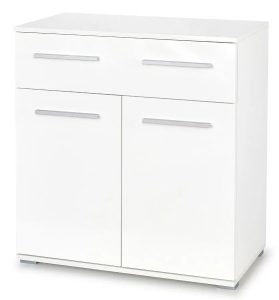 Modernistyczna komoda Kaloe C6 – biały połysk