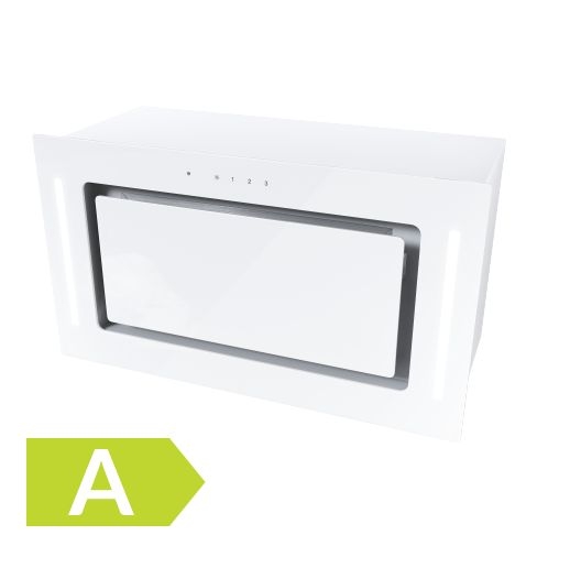 SeeNERGY B-IN SPOT VETRO 52 WH – energooszczędny okap kuchenny, biały, 52 cm, stal, szkło