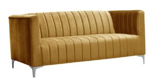 Pikowana sofa welurowa Romes 3X – elegancka, nowoczesny design, 9 kolorów, materiał Fresh 7XC