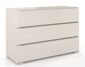 Komoda drewniana 3 szuflady Inca 2S – Biały mat