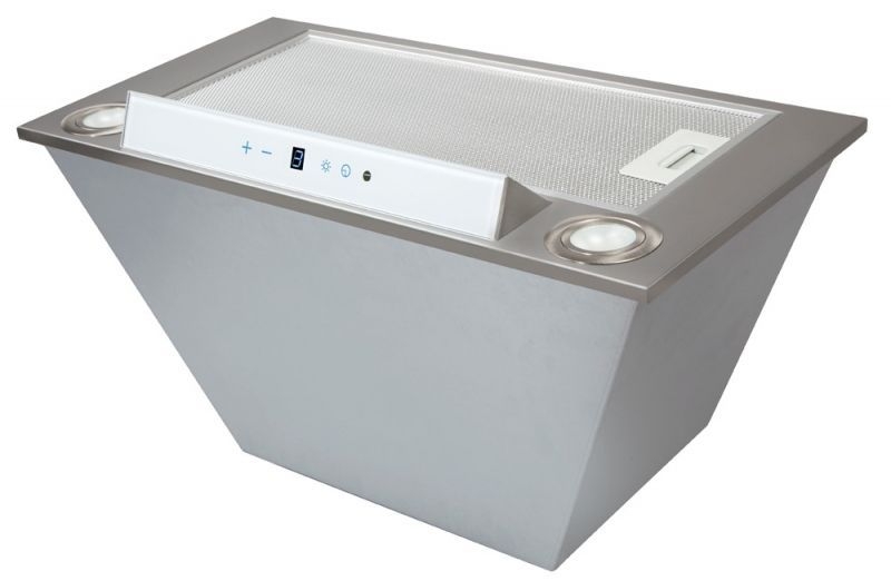 TOFLESZ OK-6 LINEA 60CM ECO – okap kuchenny, wydajność 850m3/h, biały, stal nierdzewna i szkło hartowane