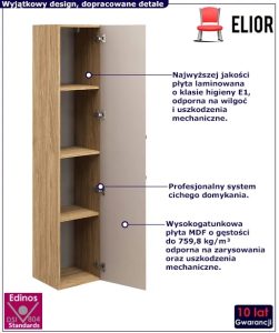 Beżowy nowoczesny słupek łazienkowy – Cyrkonix 3X