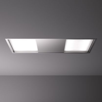 FALMEC Skema 120 Inox – wyciąg szczelinowy, sufitowy, metalowy filtr, oświetlenie LED
