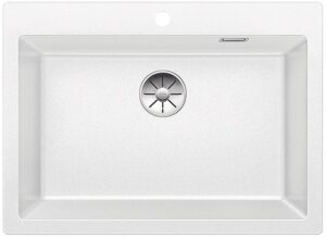 BLANCO PLEON 8 Silgranit – jednokomorowy zlewozmywak, biały, 70 x 51 cm, kompozyt