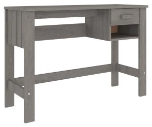 Drewniane jasnoszare biurko z szufladą K5-S44