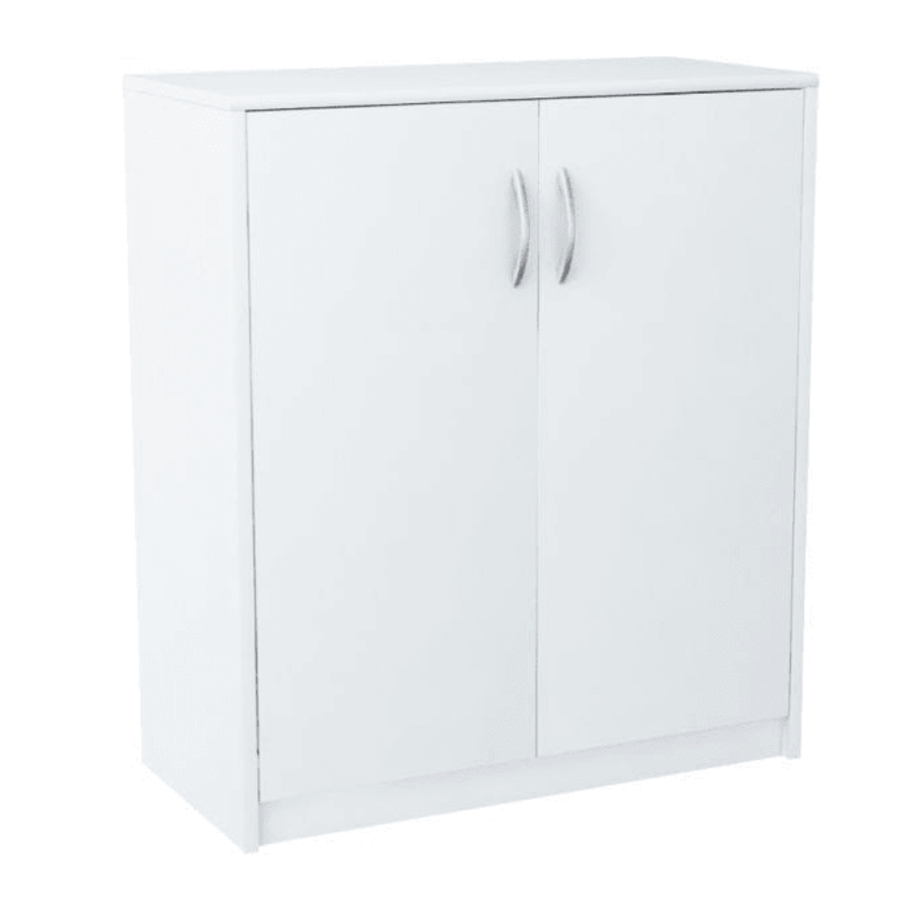 Komoda dwudrzwiowa, Classic, 74x35x85 cm, biel, mat