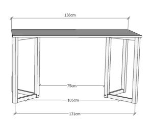 Białe biurko do pokoju dziecięcego 140×60 – Vios 4X, nowoczesny design, trwałe materiały, naturalna sosna