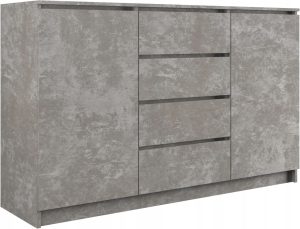 Komoda do sypialni, pokoju, 2D4S, 140x40x97 cm, beton