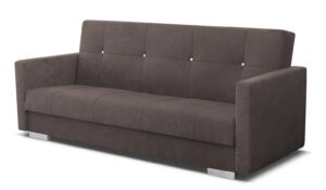 Jasnobrązowa rozkładana wersalka z funkcją spania – komfortowa, elegancka, minimalistyczna