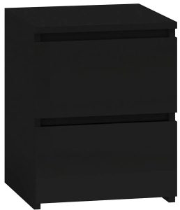 Szafka Nocna G5-S94 – nowoczesny design, czarny, 30x30x40 cm, laminowana płyta E1