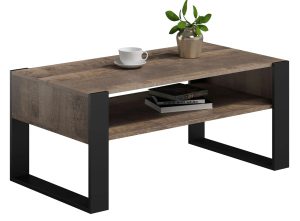 Ława Kawowa Czarny Dąb Kolonialny – nowoczesny design, wysoka jakość, 100 cm szerokości
