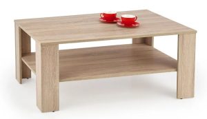 Naturalna ława dąb sonoma – Granada, minimalistyczny design, uniwersalny styl, 110x65x53 cm, płyta laminowana