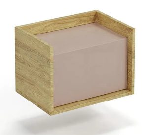 Szafka modułowa Afilia 7X – ekologiczna, funkcjonalna, wysoka jakość, kolor hikora naturalna + róż antyczny