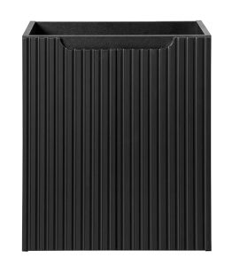 Czarna nowoczesna szafka ryflowana – Dafo 10X 50 cm