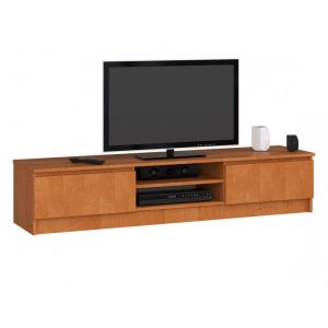 Szafka rtv, stolik, 2D1P, 160x40x33 cm, olcha, mat