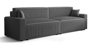 Ciemnoszara sofa rozkładana z funkcją spania Z4-Z90