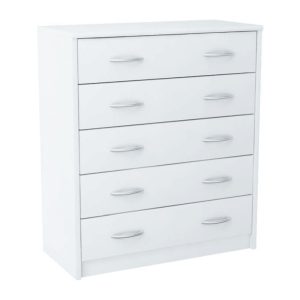 Komoda z szufladami, Classic, 74x35x85 cm, biel, mat