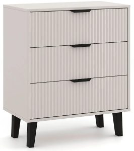 Komoda kaszmirowa z 3 szufladami na nóżkach W5-B57
