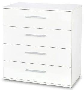 Komoda z szufladami Kaloe C4 – biały połysk