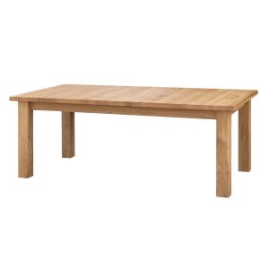 Rozkładany stół dębowy Lanciano – naturalne drewno, rozmiar 160×90