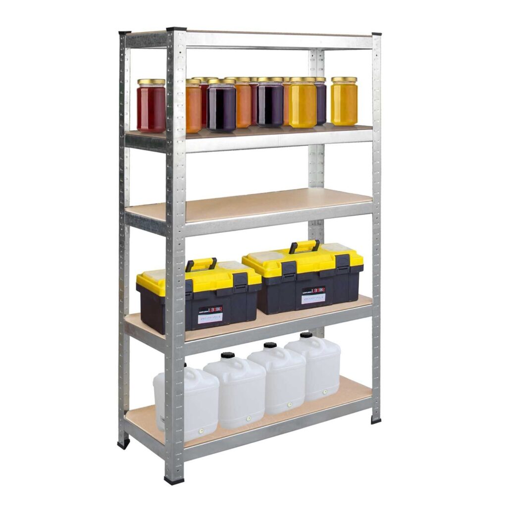 Regał metalowy Humberg 4840 – magazynowy, 5 półek, wysoka jakość, 75x30x150 cm