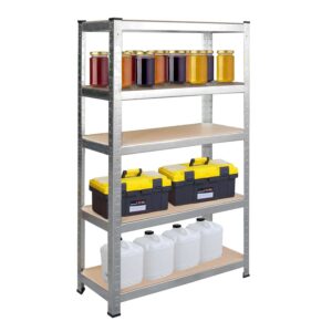 Regał metalowy Humberg 4840 – magazynowy, 5 półek, wysoka jakość, 75x30x150 cm