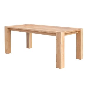 Stół dębowy do jadalni Siena – naturalne drewno, 180×90