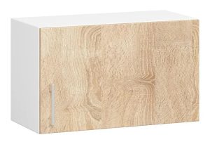 Górna szafka kuchenna okapowa dąb sonoma – Napolo 20X, skandynawski design, 60x30x29 cm, laminat
