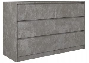 Komoda do sypialni, pokoju, K6, 120x40x75 cm, beton