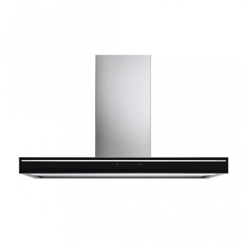 FALMEC Lumina NRS 90 – okap przyścienny, czarny, stal inox, technologia NRS