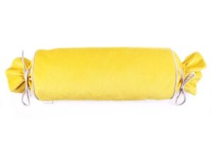 Poszewka dekoracyjna Sunny Candy wałek 20×58 cm – intensywnie żółta, poliester