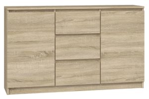 Komoda z drzwiczkami i szufladami dąb sonoma – Suso 120 cm