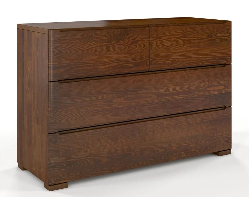 Komoda drewniana 4 szuflady Inca 3S – Orzech