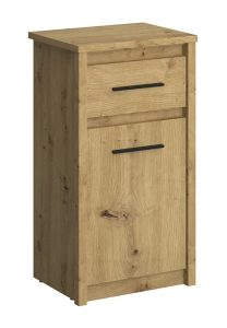 Wąska Klasyczna Komoda Dąb Artisan T0-W66